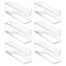 mDesign Plastic Kitchen Food Storage Bin with Handles, 6 Pack